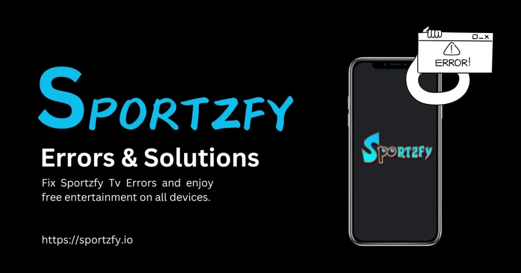 erros and their solutions in sportzfy app.