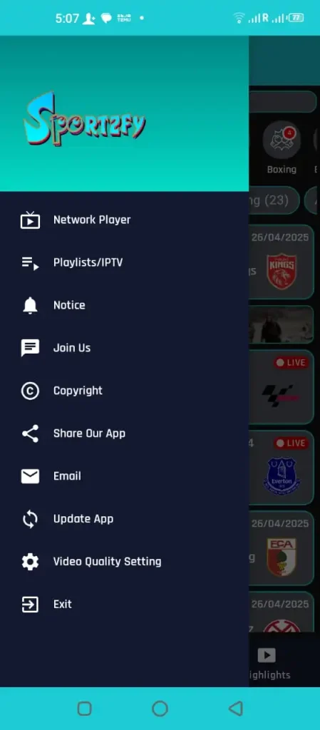 Sportzfy Tv