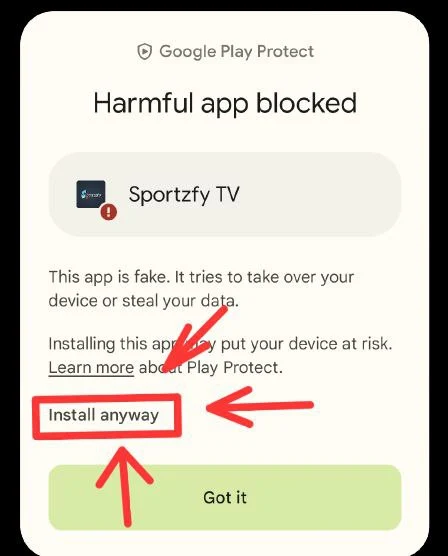 harmful app block