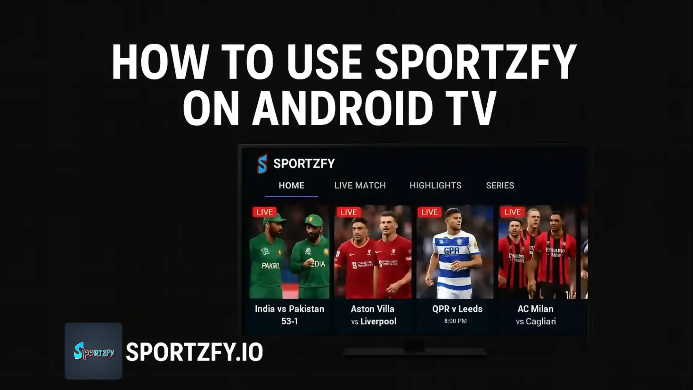 Sportzfy TV for Android TV